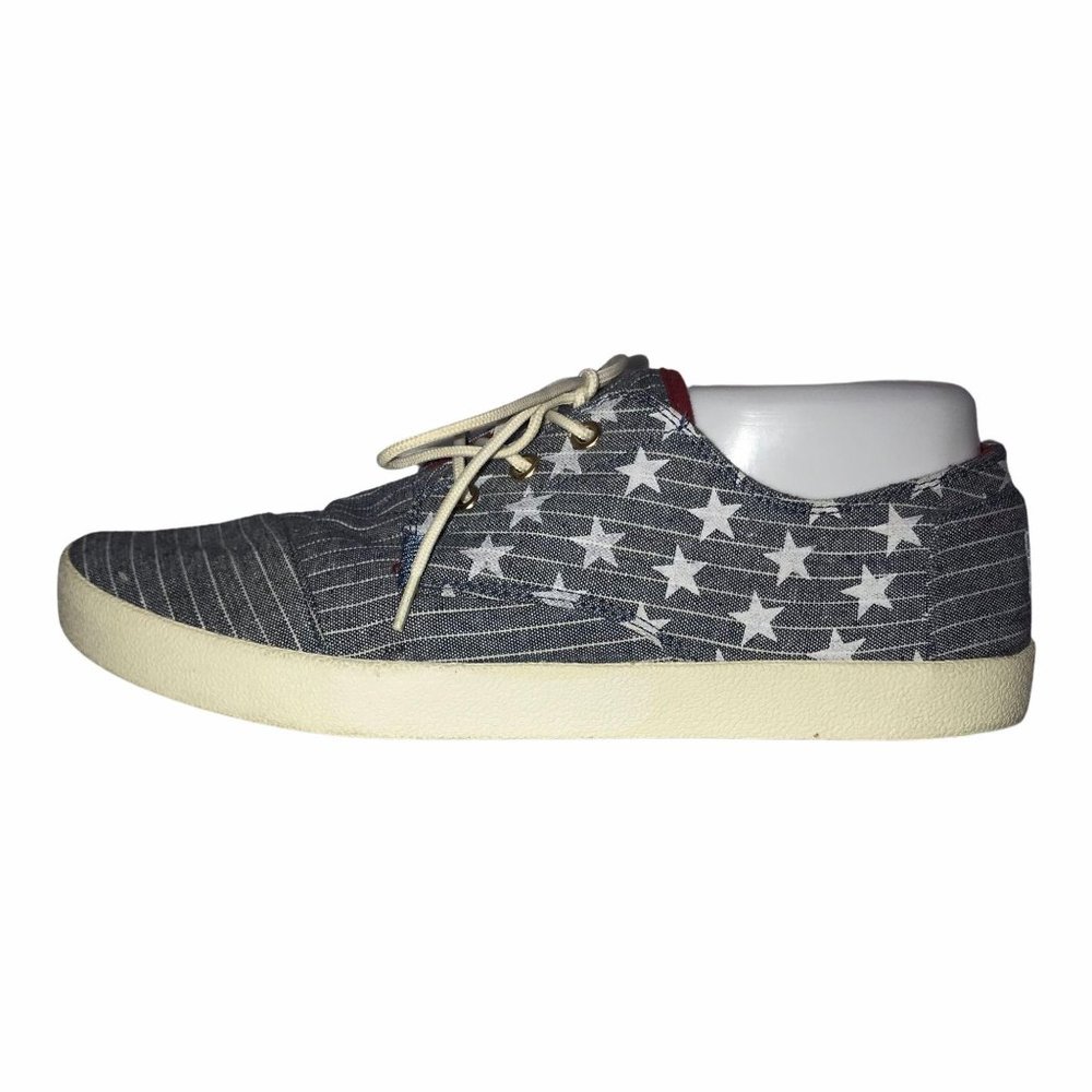 Toms Stars & Stripes Patriotic Canvas Sneakers 11 - Picture 5 of 9
